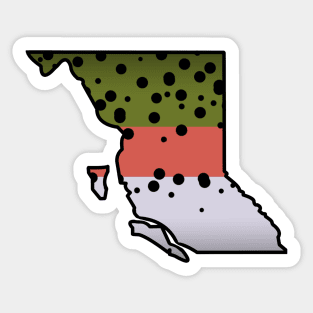 British Columbia Rainbow Trout Sticker